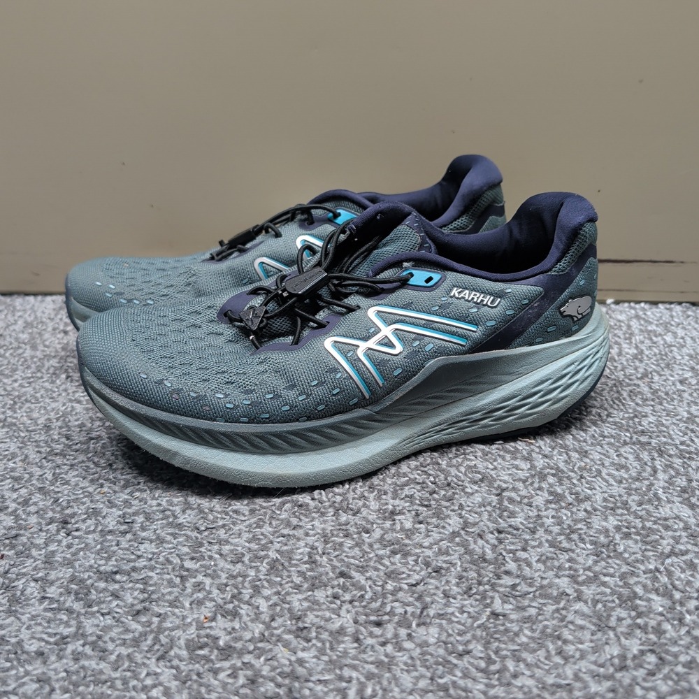 Karhu Mestari‎ Run Running Shoes Mens 9 Blue Teal Grey Athletic Sneakers